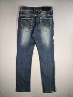 Ace of Diamonds Men's Straight Leg Embroidered Jeans 30x30 Western Y2K